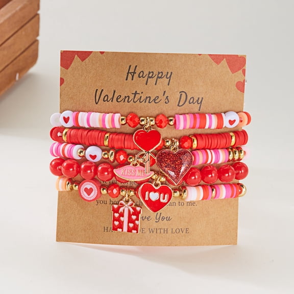NICKSUN Valentines Gifts For Her - Love Heart Bracelets for Girlfriend, Lover, Best Friends, Wife, Women