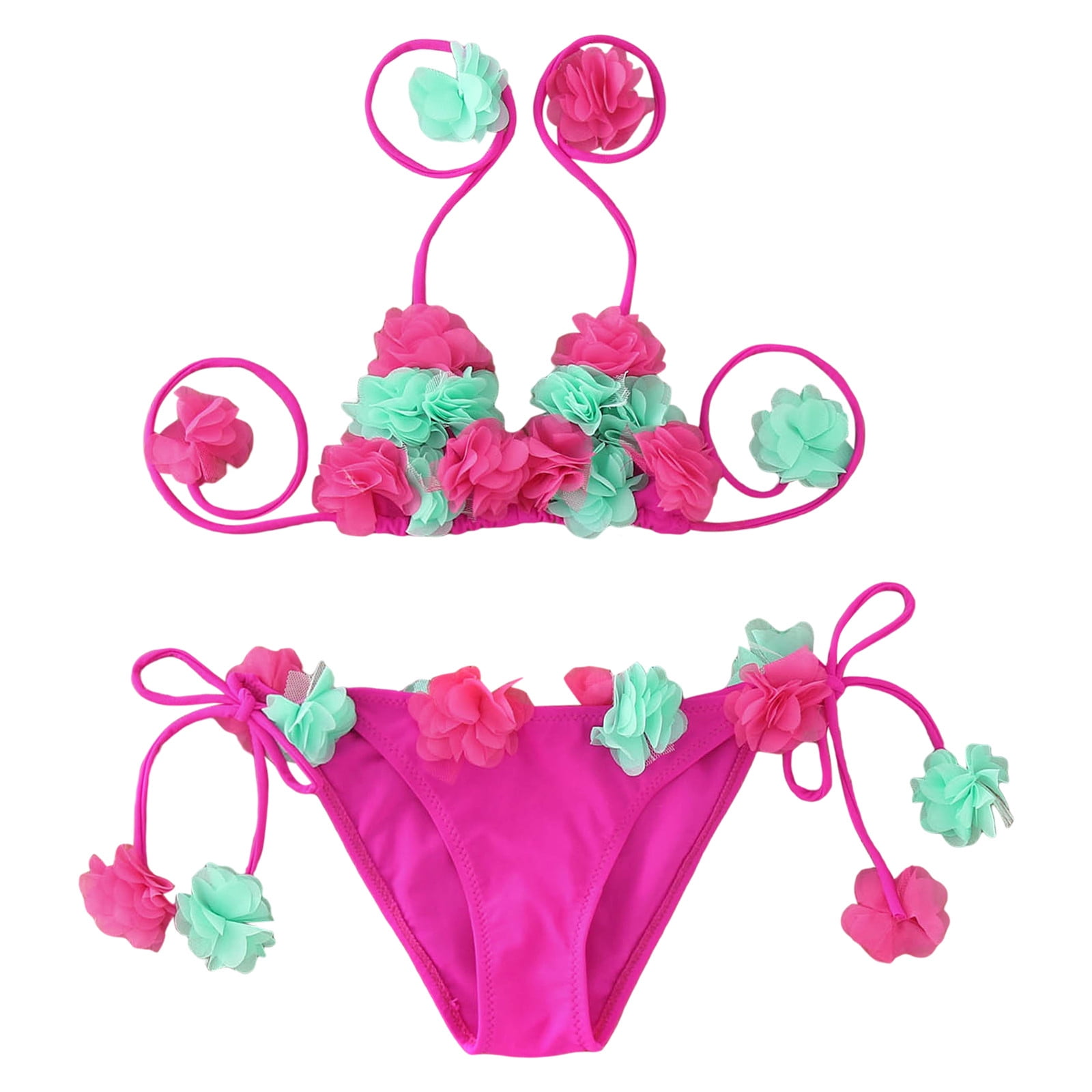 Sngxgn Girls Bathing Suits 2 Piece Swimsuit Kids Bikini Set Swimwear