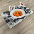 thumbnail image 2 of Ambesonne Black and White Place Mats Set of 4, Bold Abstract Art, Standard Size, Dark Blue Grey, 2 of 5