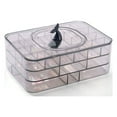 thumbnail image 3 of POINTERTECK Boîte de Rangement pour Bijoux Transparente pour Femmes Grande Capacité Boîtes à Bijoux pour Collier Boucles d'Oreilles Élastiques à Cheveux, 3 of 4