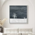 thumbnail image 2 of IDEA4WALL Framed Canvas Print Wall Art Birds Fly over White Field & Trees Landscape Nature Wildlife Scenery Animals Abstract Wall Decorative Rustic Scenic Relax/Calm for Rooms - 16"x16" White, 2 of 5
