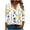 Yellow, variant on cocolona Womens 3/4 Sleeve Tops 2025 Fall V Neck Lightweight Shirts Business Casual Work Blouse Fashion Floral Print T-shirts