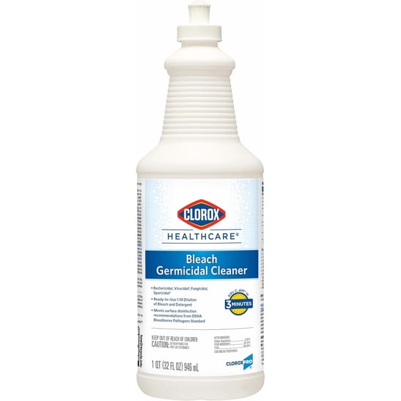 Healthcare Bleach Germicidal Cleaner Pull-Top, 32 Fluid Ounces (Package May Vary)