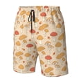 thumbnail image 2 of Yiaed Autumn Mushrooms Print Men's Swim Trunks with Lining Quick Dry Sports Shorts Beach Shorts Boardshorts-XX-Large, 2 of 5