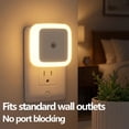 thumbnail image 5 of Square Light-Controlled Night Light, LED Night Lights Plug into Wall with Smart Sensor, Energy-Efficient Warm White Glow, Plug in Night Light for Bedrooms, Hallways, Bathrooms, 5 of 7