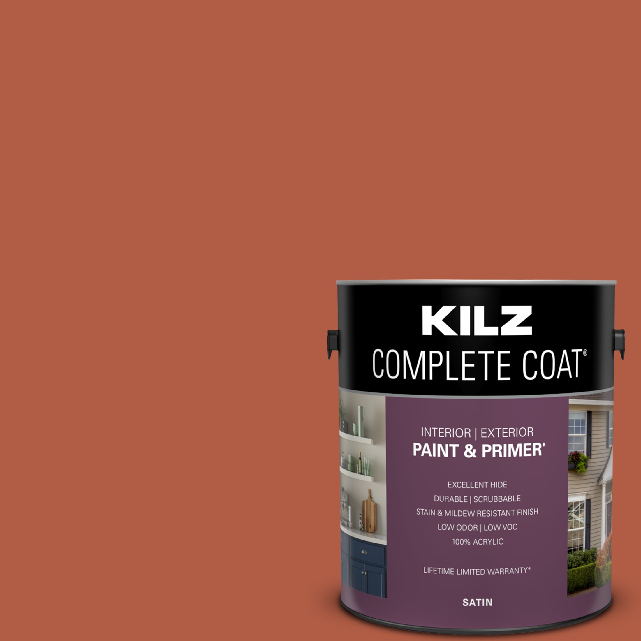 Scorching Hot, KILZ Complete Coat Interior/Exterior Paint & Primer, 1 Gallon #LB120-02