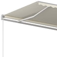 thumbnail image 3 of vidaXL Manual Retractable Awning 400x300 cm Cream, 3 of 4