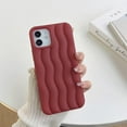 thumbnail image 6 of for iPhone Case Cute 3D Wave Shape Curly Frame Edge Design Soft Silicone Protective Bumper Women Girl Slim Shockproof (White,iPhone 15 Plus), 6 of 10