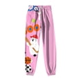 thumbnail image 7 of felwors Women's Elastic Waist Halloween Sweatpants Relaxed Fit Tapered Joggers Pocket Lounge Wear 2025 Pink, XL, 7 of 7