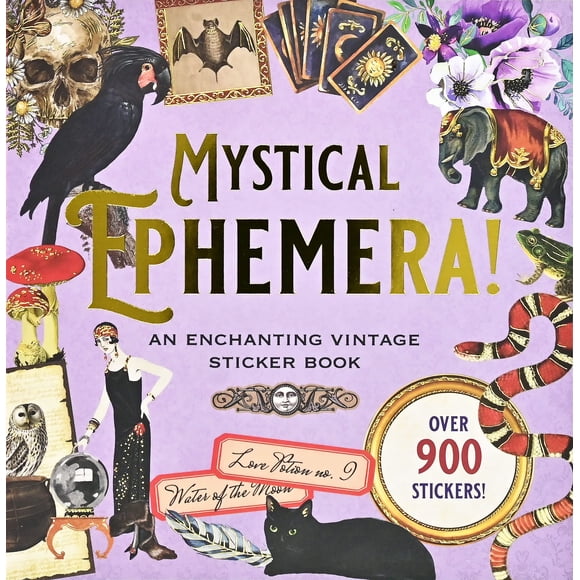 Libro de pegatinas PETER PAUPER PRESS Mystical Ephemera Vintage