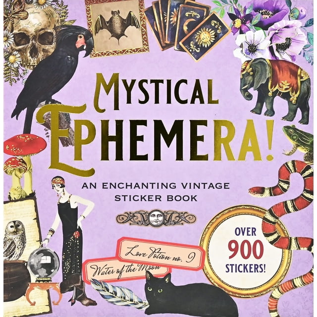 Libro de pegatinas PETER PAUPER PRESS Mystical Ephemera Vintage