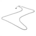 thumbnail image 2 of Silverly Men's Women's 925 Sterling Silver Multi-Ball Chain Beaded Necklace, 17 + 1.5" Extender, 2 of 5
