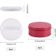 thumbnail image 2 of 6 borlas de algodón blanco ultra suaves y redondas para aplicar polvos y 4 cajas de almacenamiento de cosméticos de hojalata redondas, caja de almacenamiento de joyas para maquillaje., 2 of 7