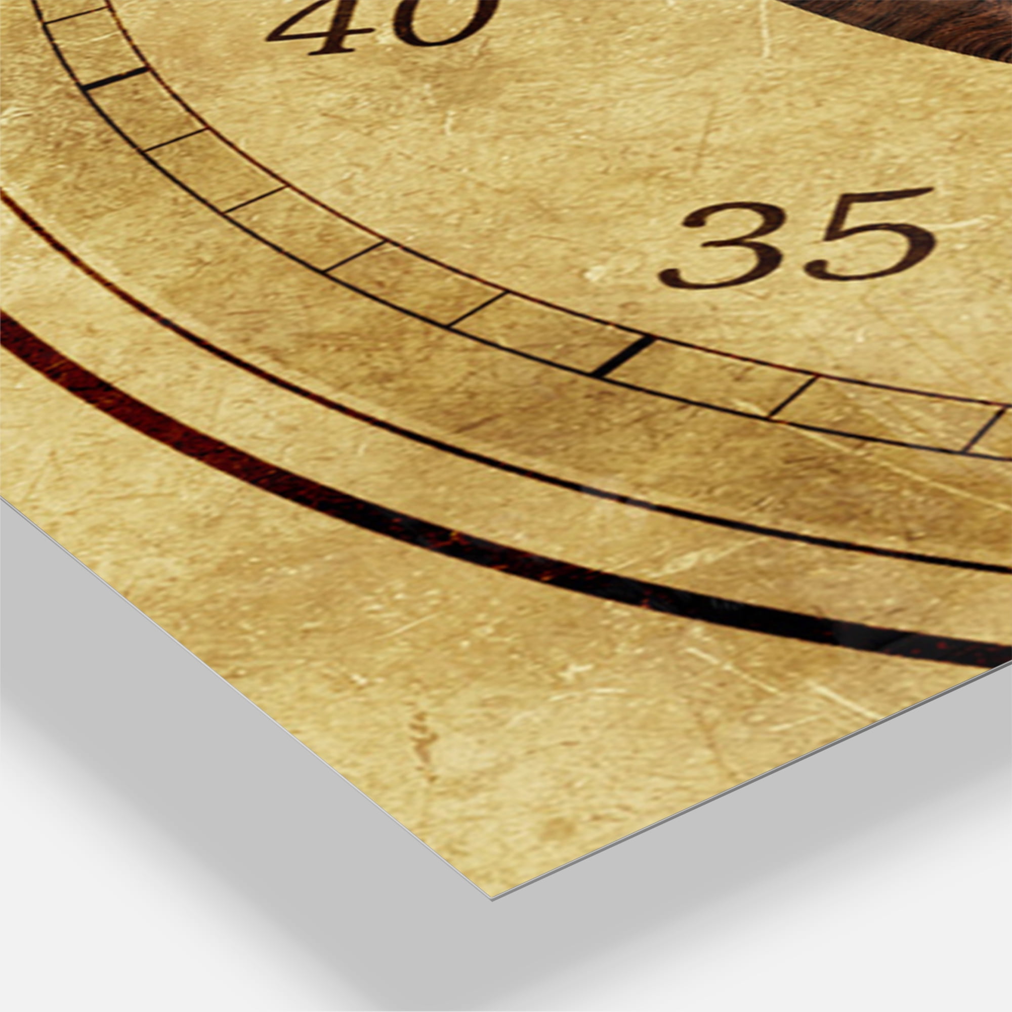 Designart 'Vintage Time Spiral' Modern wall clock