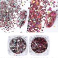 thumbnail image 2 of Nail Art Sequins Glitter - Festive Rose Gold Pink Nail Flakes, 2 of 5