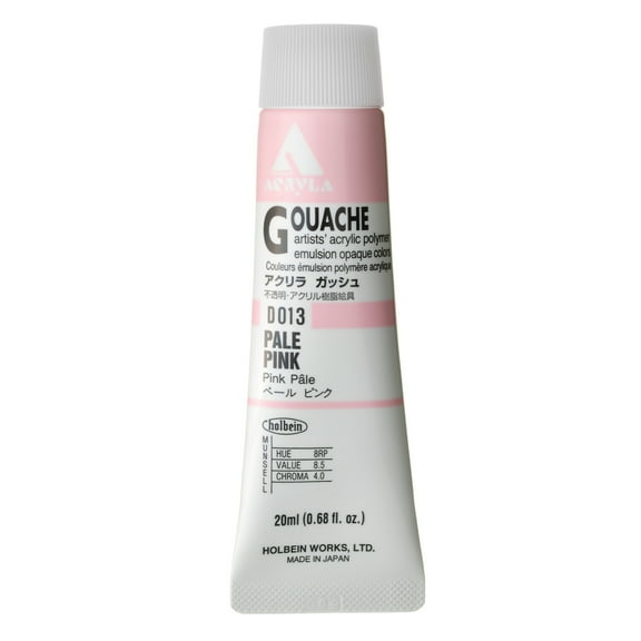 Holbein Acryla Gouache, 20ml, Pale Pink