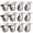 2 IN (12 Pack), variant on 2 Inch Caster Wheels With 3/4" (20 Mm) U Bracket Small Rubber Casters Set Of 4 360 Degree Ball Bearing Plate Swivel Castors For Dresser Cabinet Desk