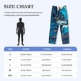 thumbnail image 3 of Bingfone Blue Iceberg Leaf Wolf Mens All Over Print Sleep Pajama Pants-Medium, 3 of 5
