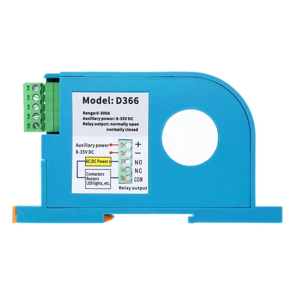 Uxcell Miniature Current Switch 8-35V 0-300A DC Current Sensing Switch Monitoring Relay Normally Open/Close