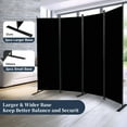 thumbnail image 2 of Room Divider Folding Privacy Sceens 4 Panel Partition Room Dividers 88'' Room Divider Wall Screen, Upgrade (Wider Feet) Portable Temporary Wall for Room Separation Wall Divider for Room Office School, 2 of 6