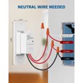 thumbnail image 5 of DEWENWILS 3 Way Wireless Light Switch, 125V Wireless Light Switch and Receiver Kit with Magnetic Panel, Ideal for Ceiling Light, Fan, Lamp, 100FT Range, Neutral Wire Needed, 5 of 5