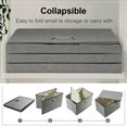 thumbnail image 7 of Large Collapsible Storage Bins with Lids, Organizer/ Bins, Sturdy Stackable, Foldable Clothing Storage for Closet, Linen Fabric Foldable Storage Boxes Organizer Containers Baskets Cube with Cover, 7 of 7