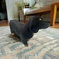 thumbnail image 2 of SLYNSHome Dog Plush Stuffed Animals Toy,Black Plush Dachshund Dog Stuffed Animal Soft Plush Toy Cute Birthday Gifts, 2 of 3