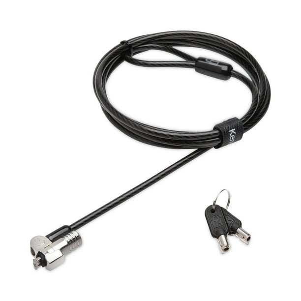 AbilityOne SKILCRAFT Kensington Nano Keyed Computer Lock 6 ft Carbon Steel Cable, Black, GSA