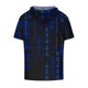 thumbnail image 2 of Pantalones Cortos Casuales para Hombre Impresión Digital Pullover Camiseta con Capucha Deportiva de Fitness, Blusa de Cuello Redondo de Poliéster para Al Aire Libre, Diaria Y Toda la Temporada, 2 of 4