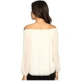 thumbnail image 3 of Sanctuary Clothing Womens Textured Pullover Blouse, Off-White, X-Small, 3 of 3
