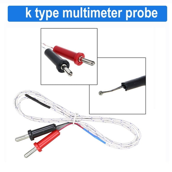 1M K-Type Multimeter Temperature Thermocouple Probe Banana