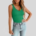 thumbnail image 7 of Only Moment Womens Work Tops Polyester,Spandex Casual Crewneck Strap Lace Camisole Shirts Green M, 7 of 7