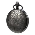 thumbnail image 1 of Doctor Who Pocket Watch Quartz Vintage Roman Chain Black Case Clock Dial Antique with 14 in Chain Box, 1 of 2