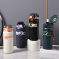 thumbnail image 3 of ViLaViDeca Bouteilles D'eau Mignonnes Tasse De En Acier Inoxydable | Tasse D'eau Anti Fuite Bouteilles D'eau En Acier Inoxydable Tasse De Avec Poignée De Bouteille De Boisson S, Black, 3 of 4