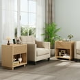 thumbnail image 5 of Night Stand Set 2, Nightstand with Charging Station, Modern End Table with Drawers, Bed Side Tables Set of 2 for Bedroom Living Room Sofa Couch Office(Wood Color), 5 of 10