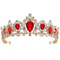 thumbnail image 1 of Frcolor Royal Crystal Tiara Wedding Crown Headpiece Bridal Hair Accessory, 1 of 2
