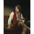 thumbnail image 3 of William Bouguereau 15x18 Black Modern Framed Museum Art Print Titled - Italian at the Mandolin (1870), 3 of 5