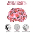 thumbnail image 4 of Yiaed Strawberry Print Reusable Shower Cap & Bath Cap & Lined, Oversized Waterproof Shower Caps Designed for all Hair Lengths, 4 of 7