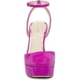 thumbnail image 2 of Jessica Simpson Deirae Black Ankle Strap Block Heel Almond Toe Fashion Pumps (Black, 9.5), 2 of 6