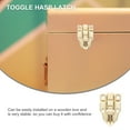 thumbnail image 2 of 30 Pcs Wooden Box Lock Vintage Trunk Silver Luggage Toggle Hasp Latch Small Latches Jewelry Case Duckbilled, 2 of 6