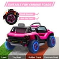 thumbnail image 6 of Licensed Volkswagen Beetle Ride On Car for Kids, 12V Battery Powered Electric Vehicle with Remote Control, LED Lights, Music & Horn (Pink), 6 of 9
