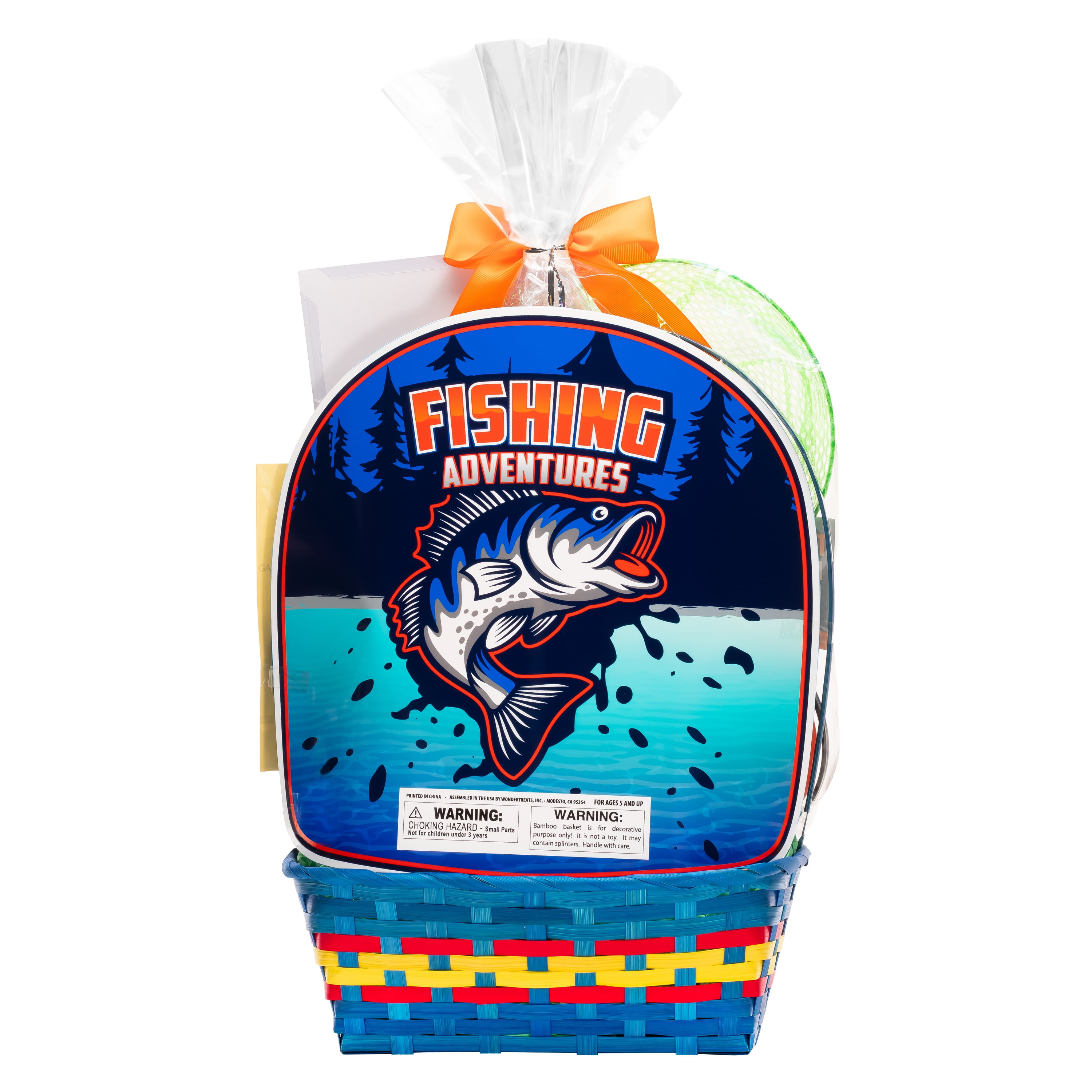 Prefilled Fishing Playset Easter Basket Gift Set, by Wondertreats Prefilled Fishing Playset Easter Basket Gift Set, by Wondertreats