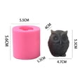 thumbnail image 1 of 3D Owl Silicone for Making Candle,Handmade Soap,Plaster,Home Decor, 1 of 8
