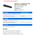 thumbnail image 2 of Pitman Arm - Compatible with 1999 - 2007 Ford F-450 Super Duty 2000 2001 2002 2003 2004 2005 2006, 2 of 2