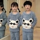 thumbnail image 3 of Pijamas de felpa de dibujos animados para niños y niñas, traje de pijama de Halloween, novedad, 3 of 3