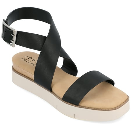

Journee Collection Womens Havalee Tru Comfort Foam Buckle Platform Sandals