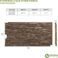 thumbnail image 5 of Ekena Millwork EverStone Faux Stone Siding, Autumn Bronze, 48", 5 of 11