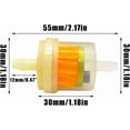 thumbnail image 2 of 20pcs Motorcycle Filters Motorcycle Inline Filter Inline Gas Filter Clear Motorcycle Fuel with Magnets for Lawn Mower Car Motorcycle Scooter Moped Diesel Moped, 2 of 5