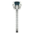 thumbnail image 3 of Clara Pucci 14K White Gold 1.47ct LondonBlueTopaz Solitaire with Accents, 3 of 8