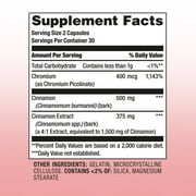 BOOST Glucose Control Daily Support Cinnamon and Chromium Dietary Supplement, 60 Count